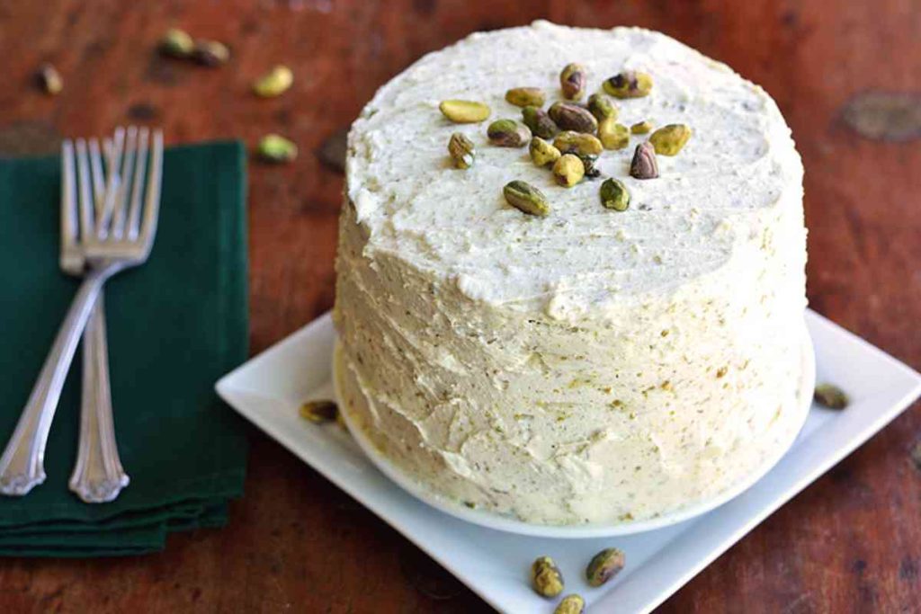 Maple Pistachio Layer Cake