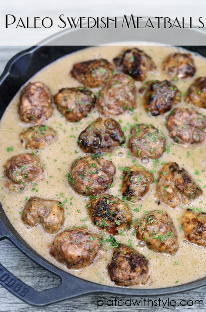 Easy Paleo Swedish Meatballs